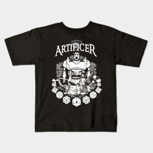 RPG Class Series: Artificer - White Text Kids T-Shirt